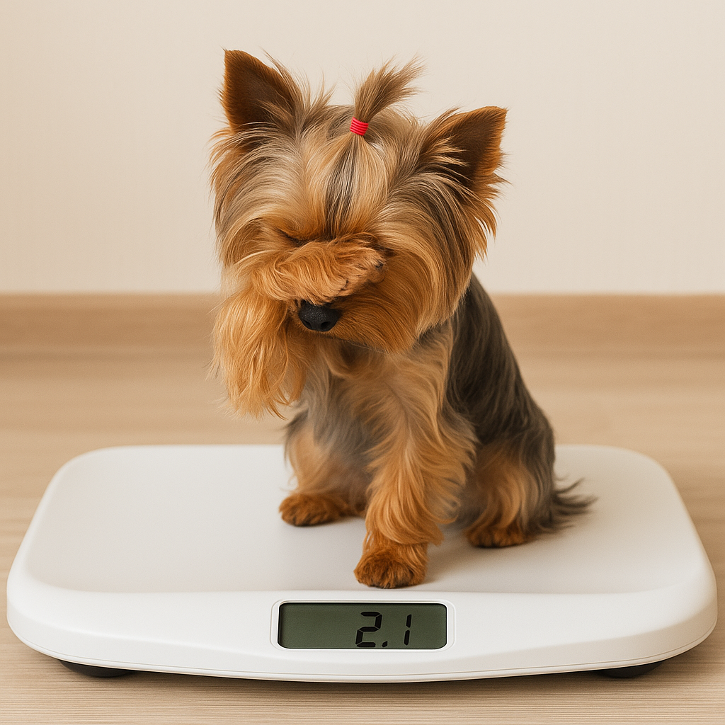 Conoce el peso ideal de tu Yorkshire Terrier