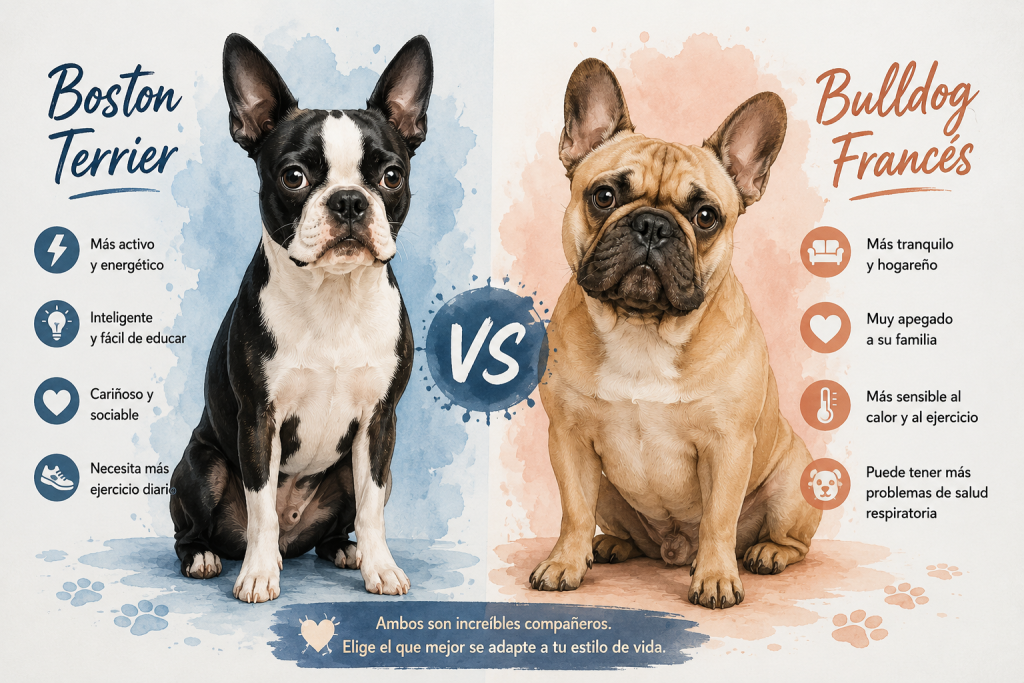 boston terrier o bulldog frances