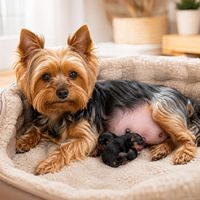 reproduccion y embarazo del yorkshire terrier